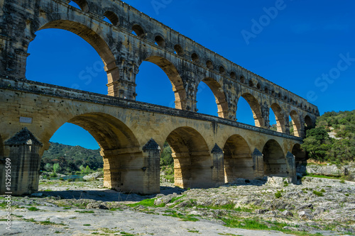 Le pont du Gard, France.