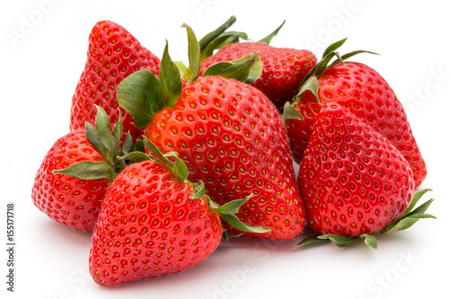 Strawberry isolated on white background. Fresh berry.