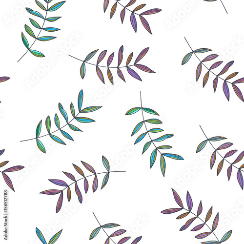 botaniczny-recznie-rysowane-ilustracja-oddzialow-wektorowy-bezszwowy-wzor-w-doodle-stylu-kwiecista-tekstura-z-slicznymi-liscmi