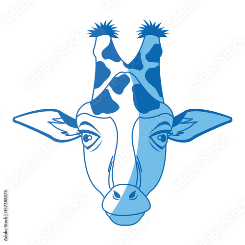 Obraz Fotograficzny giraffe african animal wildlife image vector illustration