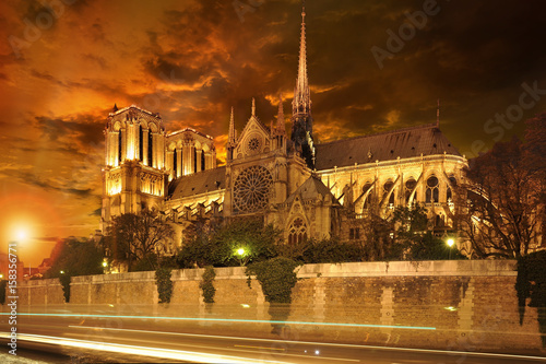 Fototapeta cathédrale notre dame Paris