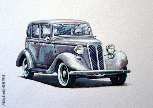 auto-peintures-de-voitures-retro