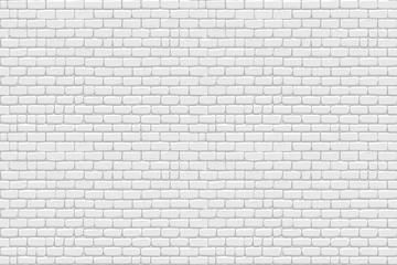 Fototapeta white bricks wall. outline seamless pattern background