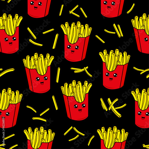 patron-de-ninos-lindos-para-ninas-y-ninos-papas-fritas-coloridas-en-el-fondo-abstracto-del-grunge-crean-un-divertido-dibujo-de-dibujos-animados-el-fondo-esta-hecho-en-colores-neon-fondo-urbano-para-textiles-y-telas