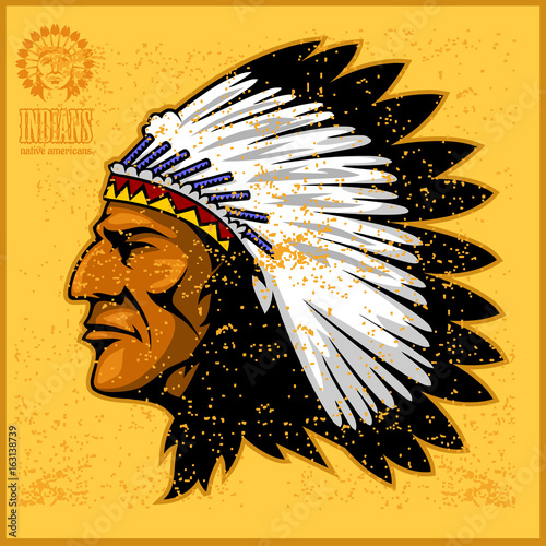  american native chief head