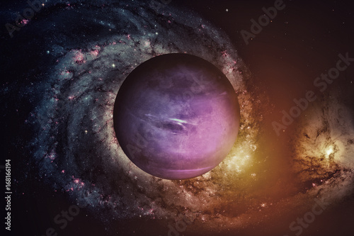 Obraz na płótnie Planet Neptune. Outer space background. Elements of this image furnished by NASA.