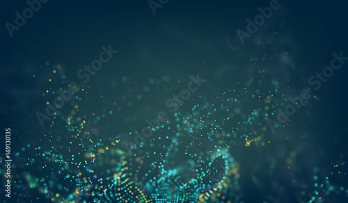 abstrakter-technologiehintergrund-vektorgitter-der-digital-technologie-3d-mit-partikelgerauschwelle