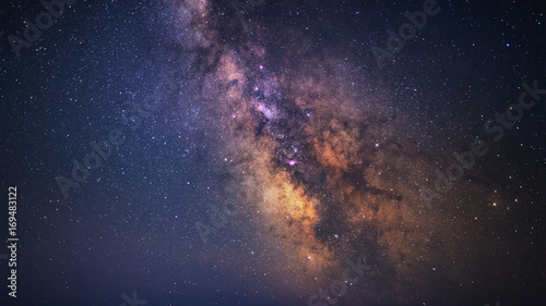 Clearly Milky Way galaxy at dark night