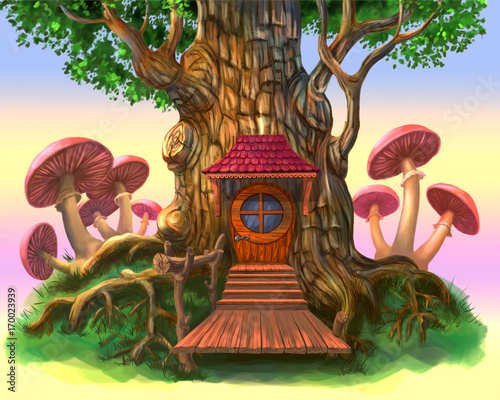 casa-de-cuento-de-hadas-en-el-arbol