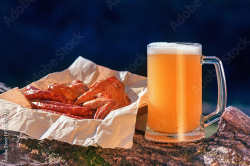 Oktoberfest mug beer with food weekend.