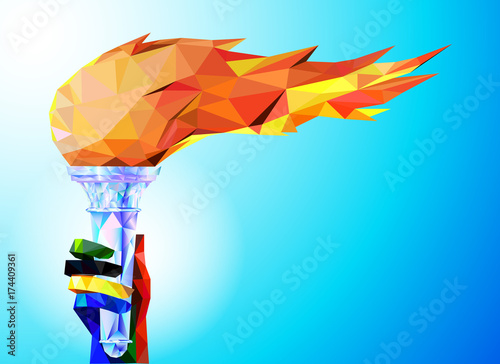 antorcha-llama-una-mano-de-las-cintas-olimpicas-sostiene-la-copa-con-una-antorcha-sobre-un-fondo-azul-en-un-triangulo-geometrico-de-estilo-xxiii-juegos-de-invierno