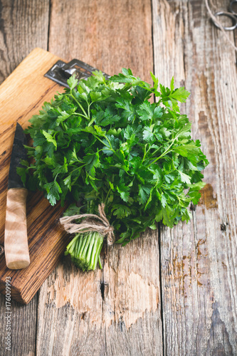 Fresh organic bunch of parsley