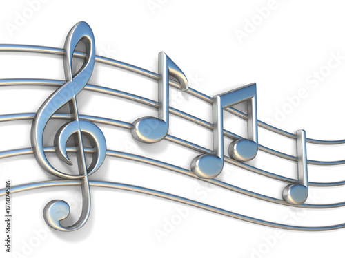 notas-musicales-en-lineas-de-personal-3d
