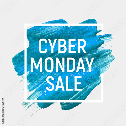 Cyber Monday Background Sale Concept. Vector Illustration
