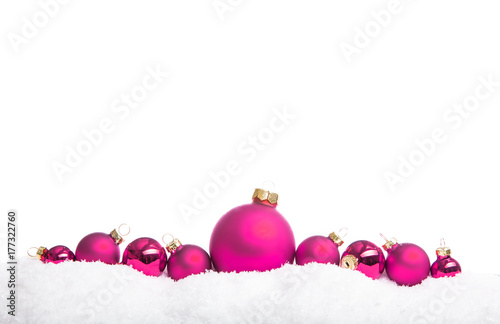 Pinke Weihnachtskugeln © Pixxs