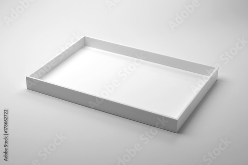 rectangular white tray