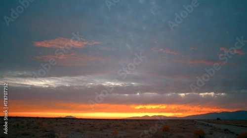 Sunsets in the desert