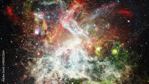 Obraz na płótnie Nebula and stars in deep space. Elements of this image furnished by NASA