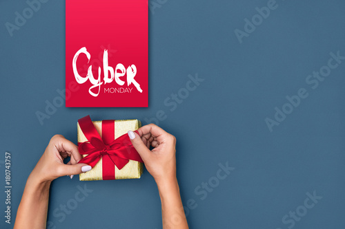 Cyber monday sale concept