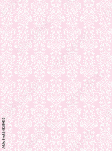 Elegant White Flowers Pattern Textured Pink Wallpaper Background Elegant White Flowers Pattern Textured Pink Wallpaper Background