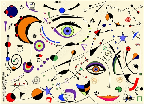 abstract-beige-horizontal-background-inspired-by-surrealist-painter