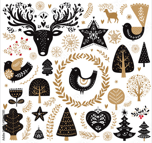 black-and-gold-illustration-with-decorative-elements-in-scandinavian-style