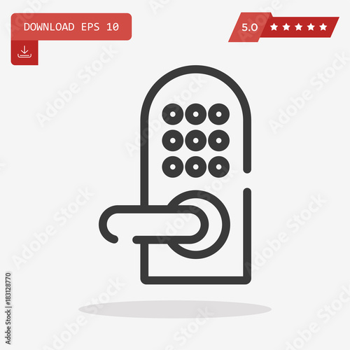 Door Lock Vector Icon Buy Photos Ap Images Detailview