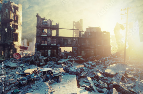 apocalyptic sunset.