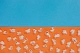 Popcorn on a colorful background