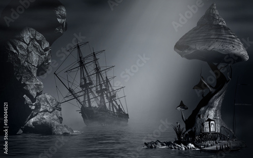 foggy-landschaft-und-schiffswrack