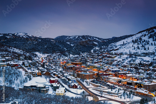 Winter in Park City, Utah, USA.