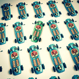 retro race car pattern