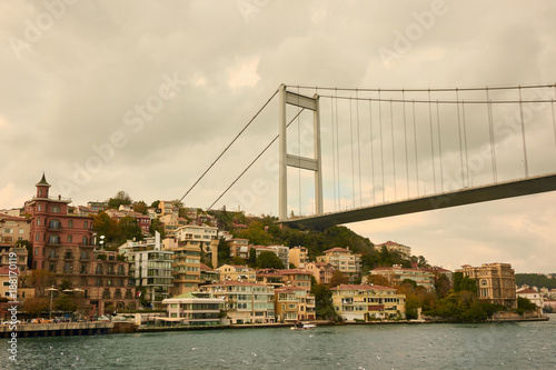 Obraz na płótnie beautiful view of the Bosphorus Bridge