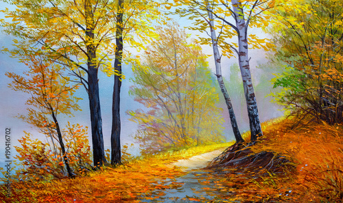 herbstlandschaft-leinwand-ol