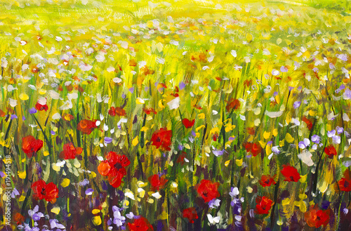 peinture-a-l-39-huile-d-39-un-champ-de-pavot-champ-de-fleurs-d-39-ete-rouge-art-moderne-impressionnisme-texture