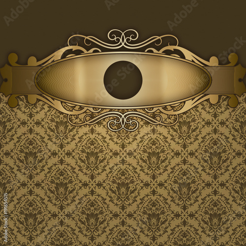 fond-de-luxe-retro-avec-cadre-decoratif