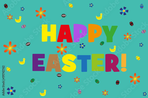 tarjeta-de-felicitacion-de-pascua-con-pollos-huevos-y-flores