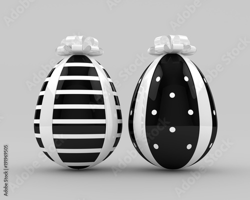 representacion-3d-de-huevos-de-pascua-con-arco
