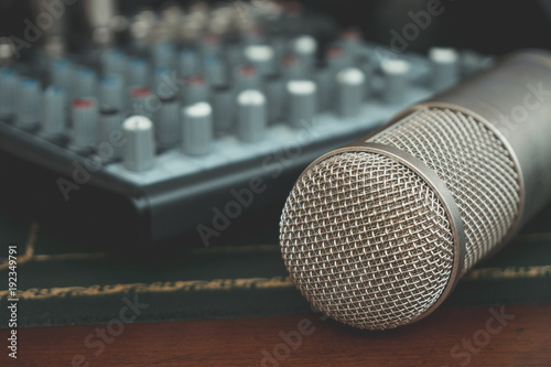 mixer-and-condenser-microphone-concept-of-home-music-studio
