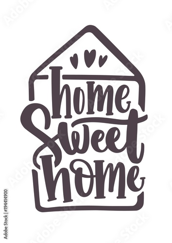 strona-glowna-napis-slodki-dom-recznie-z-kaligrafii-czcionki-wewnatrz-kontur-domu-eleganckie-strony-napis-na-bialym-tle-slogan-fraza-lub-cytat-monochromatyczna-wektorowa-ilustracja