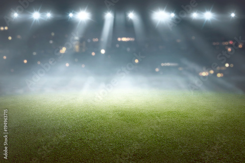 Soccer field with blur spotlight © Leo Lintang