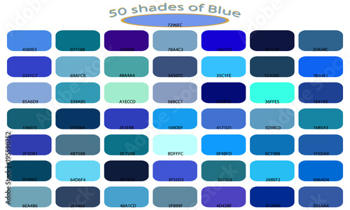 Palette Art Of Blue Color Tones And Shades 50 Palette Art Of Blue Color Tones And Shades 50
