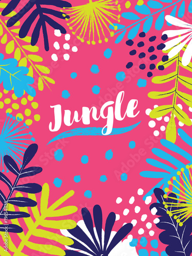 Colorful Jungle Vector Banner Template Photos Ap Images Colorful Jungle Vector Banner Template