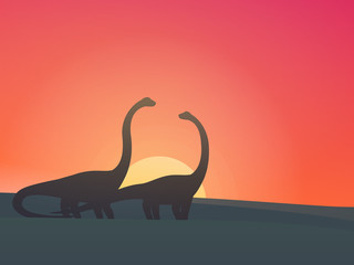 Plakat dinozaur gad zwierzę