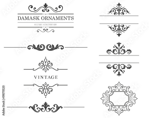 Vintage Text Frames and Dividers © ocsanaw