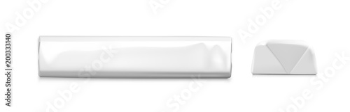 Universal mockups of blank packaging bar. Vector illustration isolated on white background, ready and simple to use for your design. EPS10