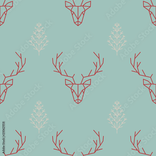 geometric-seamless-scandinavian-pattern-a-deer-and-a-christmas-tree-vector-illustration