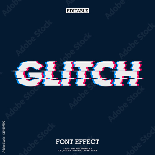 error glitch font effect © Munerf