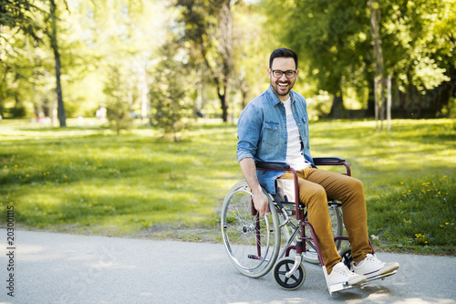 Man in wheelchair