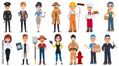 People of different professions. © vectorkif